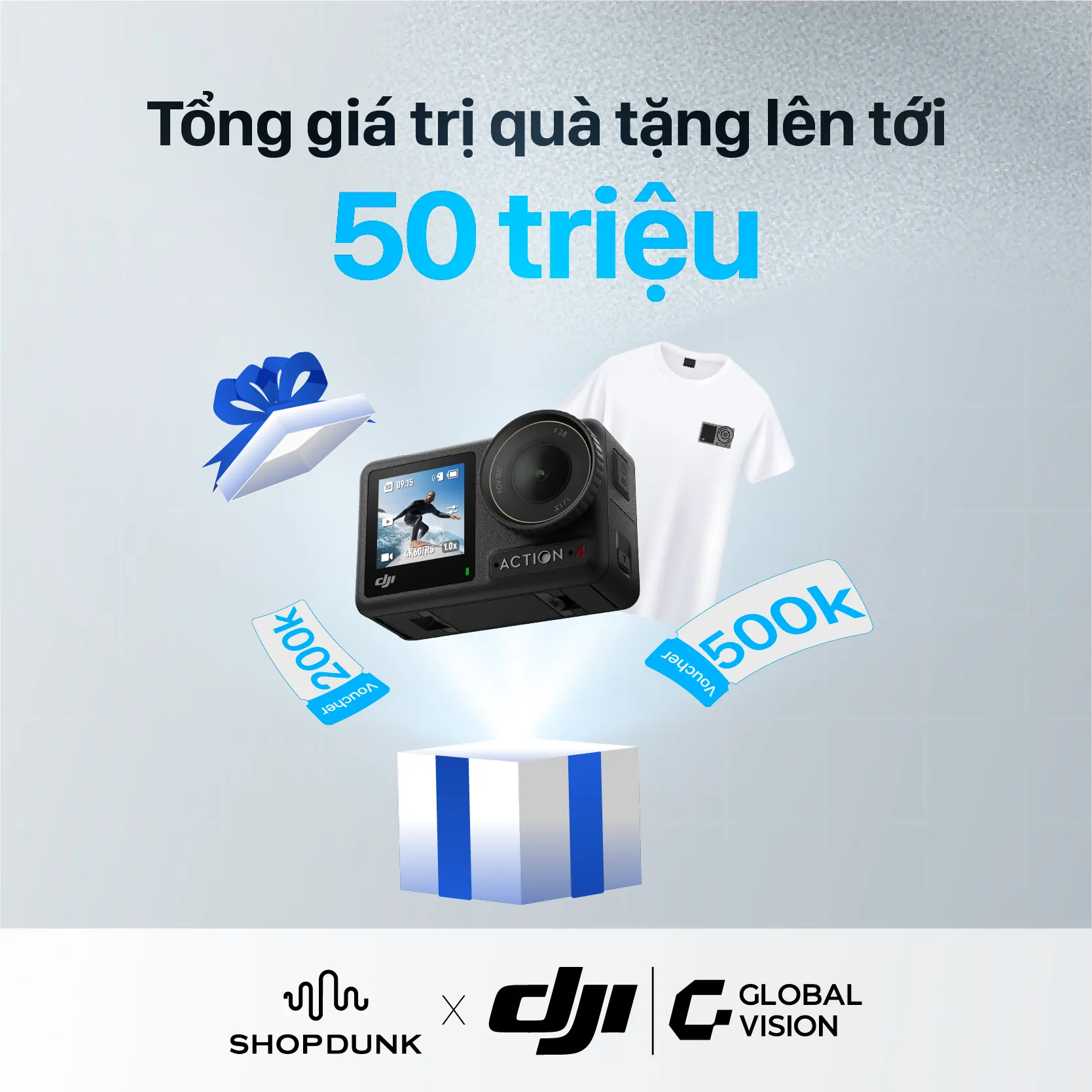quà tặng giá trị cao từ ShopDunk và DJI